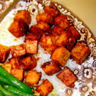 Marinated Tofu - This is a recipe my roommate, Chris, taught me and it is amazing. I never knew tofu could be so great!"