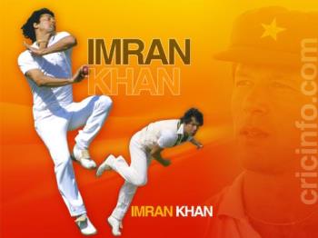 Imran in action - Fantastic style of Cricket legend