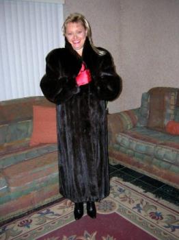 Me in my favorite Mink Coat - Me in my favorite blackgamma mink coat