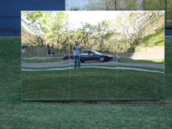 Mirrored Sculpture - You can see me taking this photo. This is again from the Guthrie Theatre lawn. Mirrored Sculpture - You can see me taking this photo. This is again from the Guthrie Theatre lawn.