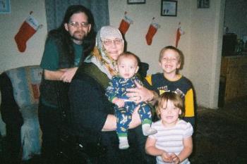 Me & my great-niece and nephews - family