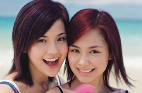 charlene choi and gillian chung - they are the twins.