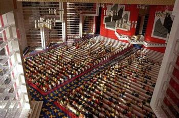 Lego Church - This is a church built entirely with Lego, including the congregation and the preacher. It is amazing in it&#039;s detail.