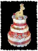 Diaper Cake - A great gift idea for any new expecting mom!! 