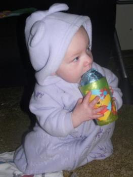 Our daughter - This is our daughter at Easter - 10 months old!