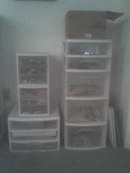 Storage Containers - Here&#039;s a picture of the containers! All of my scrapbook stuff is in here!