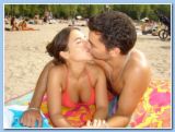 kissing couple - a picture contain with couple kissing..