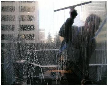 Window Washer on tall building - Window Washer