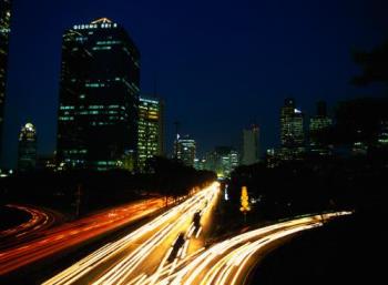 indonesia - highway running through jakarta