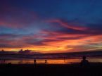 Sunset at Kuta Beach, Bali - picture of the sunset seen at Kuta Beach in Bali, Indonesia. The pictures I took when I went there faded and were discarded but they were so much like this one.