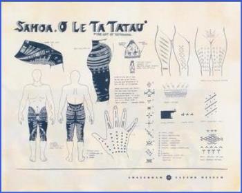 Samoan Tattoo Chart - Description of the Samoan Tattoo for Women and Men