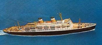 Cruise Ship SS Constitution - aerial photo of the once glorious cruise ship the SS Constitution....almost got to travel to Spain on this ship when I was assigned to the US Embassy in Madrid.