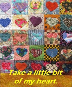 Heart Quilt - I&#039;m still not finished with this quilt.