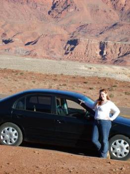 Me and My Honda! - Me and my Honda Civic on a road trip!