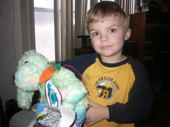 Skylar - This is Sky and his fav bunny..