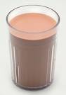 chocolate milk - this is a glass of chocolate milk