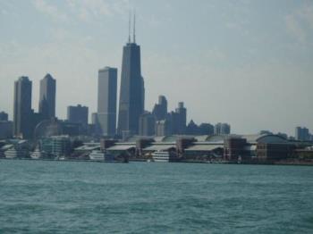 Chicago skyline from Lake Michigan - Chicago building from Lake Michigan