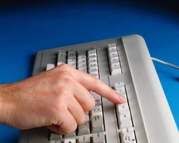 Computer Keyboard - This photo is of a keyboard where a writer might sit and write...the convenience of a computer makes the challenges of writing much easier than the old typewriters...