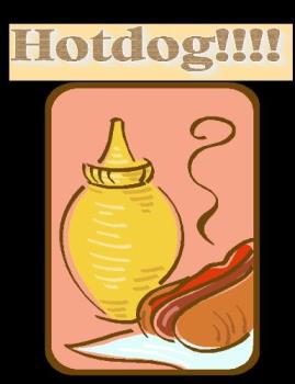 Hotdog - Mustard and a hotdog