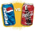 pepsi vs coke - which one? pepsi and coke