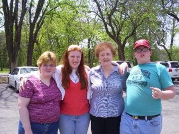 My mother, kids and a friend - This was taken back in March when we spent the afternoon in the park one day when my son was out of school for Spring break.
