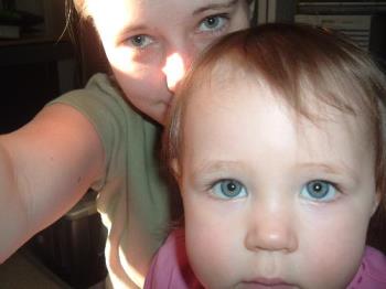 Cyndi and Sena - Close up of me and my daughter