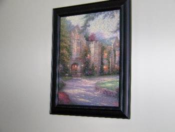 Puzzle picture Thomas Kincade - Puzzle picture glued and framed a Thomas Kincade picture