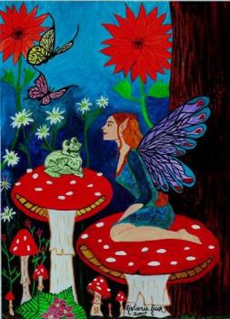 My own fairy painting - My own fairy painting done in 2006