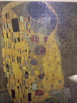 The Kiss jigsaw. - Copy of Gustav Klimt&#039;s The Kiss jigsaw puzzle.