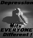 Depression hits all! - This is a picture of someone who is alone and suffering from depression. Depression hits everyone in all different ways in differnet stages.