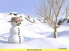 snowman -  I miss snow very much.