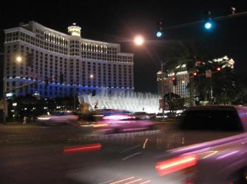 Las Vegas at night - This is a night shot of Las Vegas taken with a Canon A530.