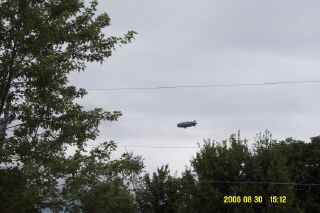 Goodyear Blimp - This thing flies over my house sometimes. Wish I could ride in it.