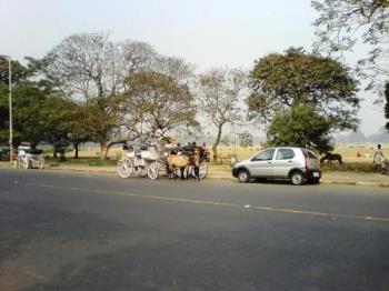 Old versus new - Old mode of transport next to the new mode of transport. Both have their merits, don&#039;t they?