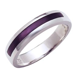 Gold Ring - Purple Free White Gold Ring