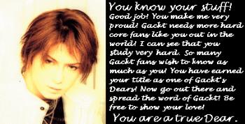 Gackt Fans - What kind of Gackt Fans is me lol ...