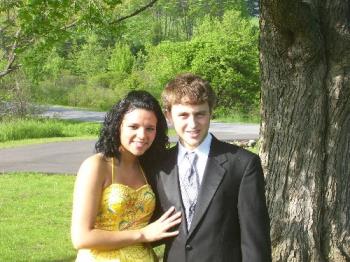 Prom picture - Andrew and Melody at Senior prom