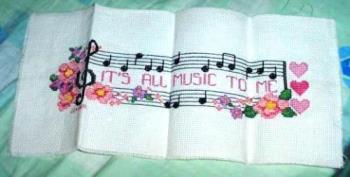 It&#039;s All Music To Me - My cross stitch about my passion for music.