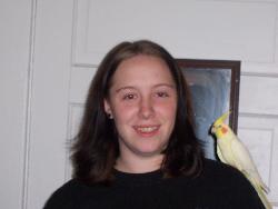 Me and Dutchess - My bird Dutchess and me.