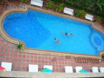 swimming pool - the swimming pool in a hotel