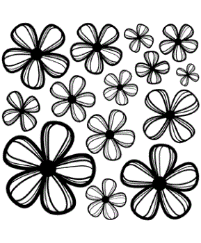 flower decal - new age wall decal flower decal - new age wall decal