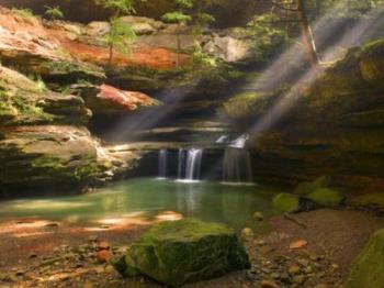 My Desktop - Just a river somewhere with little waterfalls. I&#039;d like to sit on that big rock and take it all in.