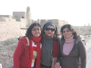me, my sis and best friend - at the fort