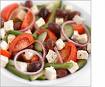 I love this salada! - Greek salad is delicious and a diferent choice for a lunch or dinner,try it:)