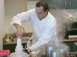 Chef cooking - Chef preparing a cake