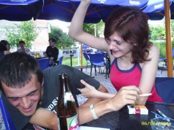 fight club :)) - you can tell he's scared, can;t you? :))