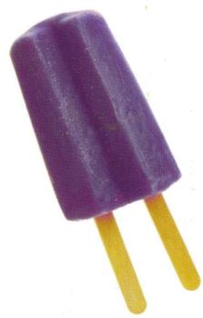 Popsicle - This is a picture of a purple popsicle.