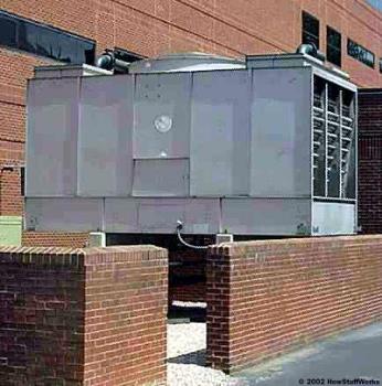 Big Industrial Air Conditioner - This is a picture of a big industrial air conditioner like the ones used by big stores like Walmart and Sobeys. Makes shopping that much more attractive on too-hot summer days.