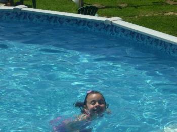 Swimming in the pool - This is from Katelyns swimming party.