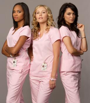 3 nursing students - The night shift nursing students.